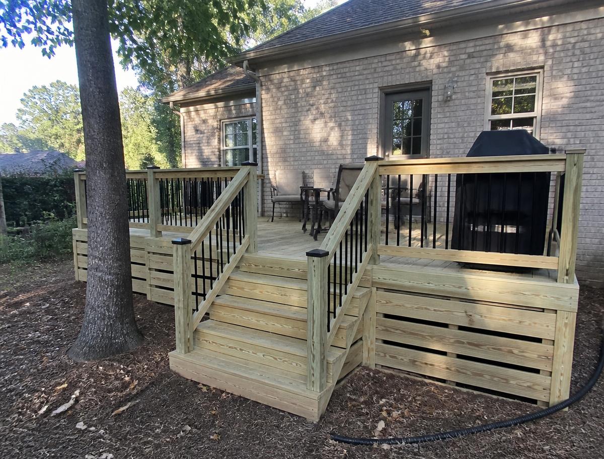 Covered deck made in Duluth, GA