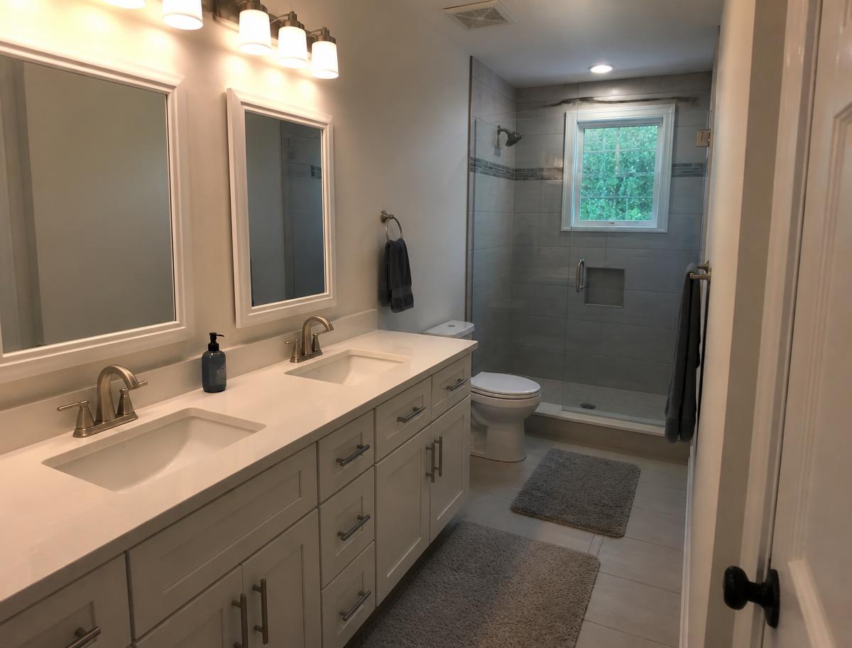 Primary bath finished in Marietta, GA